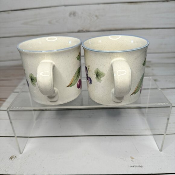 Set of 2 Savior Vivre Lucious Coffee Tea Mug with Saucer Fruit Motif JJ017 - Picture 4 of 12